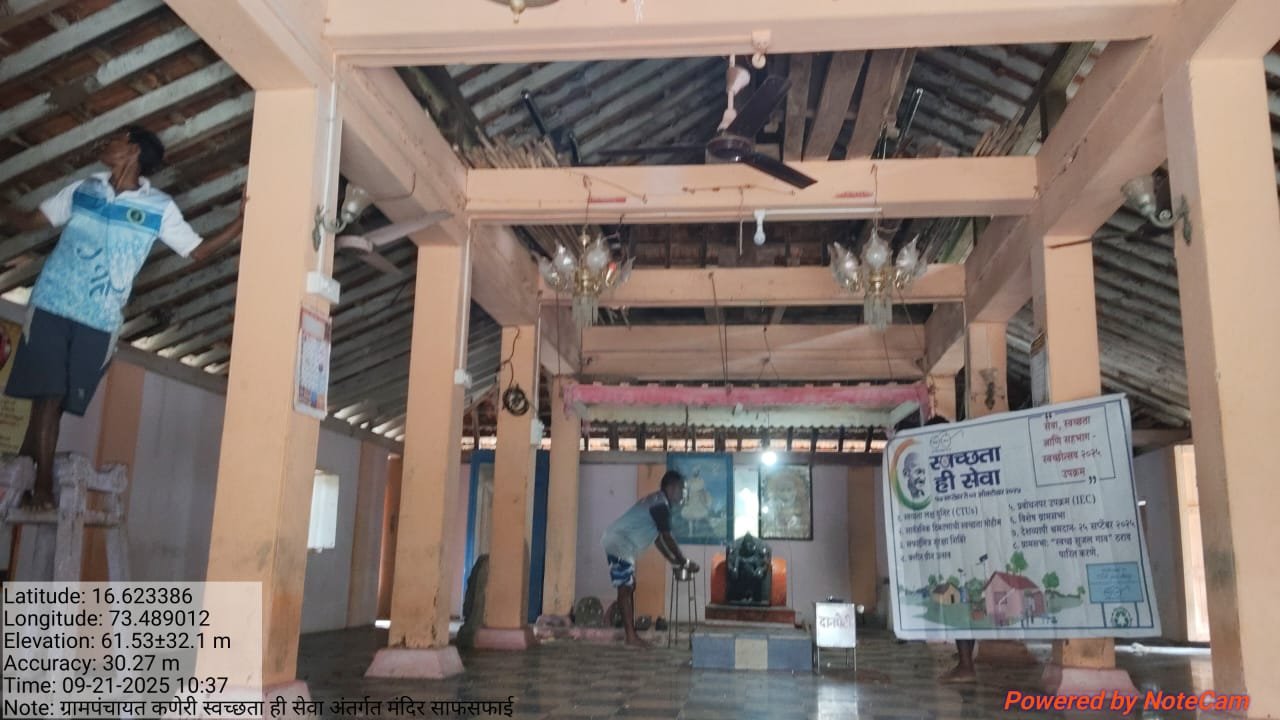 ग्रामपंचायत कणेरी अंतर्गत मंदिर साफसफाई 4