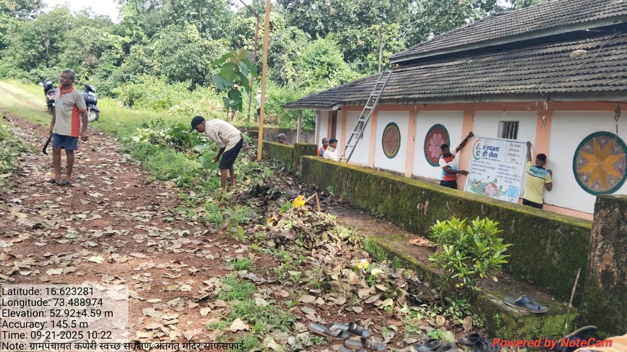 ग्रामपंचायत कणेरी अंतर्गत मंदिर साफसफाई 5